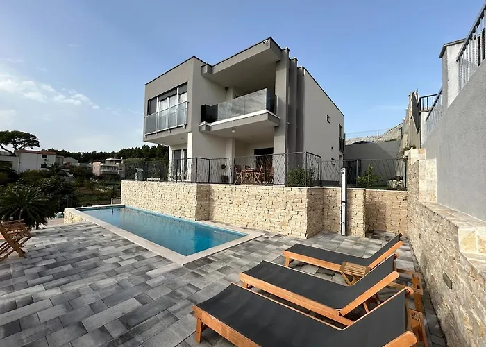 M Podstrana-private Pool 30 M2 アパート ポドストラナ